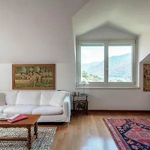  Apartment I D'a Charming Penthouse - View- Como- House-130 Mt-2 Double Bedrooms And 2 Double Bathrooms A Spacious Living Room-full Equipped Kitchen-private Garden And Terrace-private Covered Parking